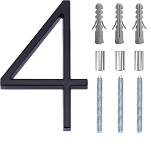 6" Modern House Numbers Floating Stainless Steel Address House Number Anti-Ru... - Picture 1 of 7