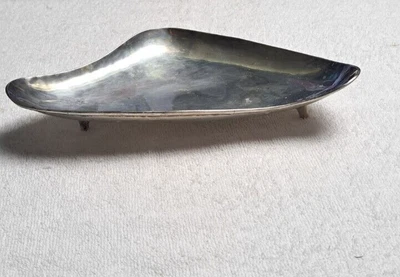 Modernist C Zurita Sterling Silver Centerpiece Footed Bowl Atomic Mid-Century - Image 1 of 4