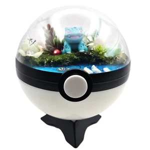 Pokemon Ball Bulbasaur Cristal Terrario Lago Blanco Poke Ball Hecho a Mano - Imagen 1 de 5