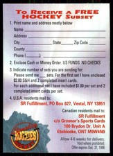 1994-95 Signature Rookies Hockey Subset Offer Card #NNO