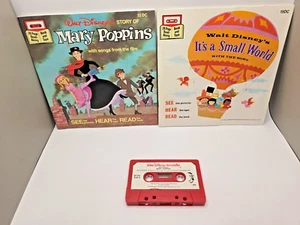 Walt Disney Storyteller Mary Poppins & Its Small World Read Along Book and Tape - Picture 1 of 5
