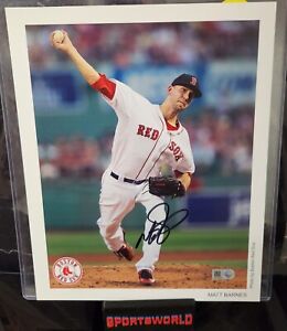 Matt Barnes Signed 8x10 Photo Boston Red Sox MLB Authentic COA