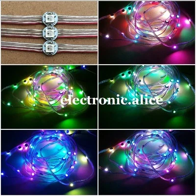 5V WS2812B Pre-wired LED Pixel Module String Light Full Color 5050 RGB  10~1000x - Image 1 of 3