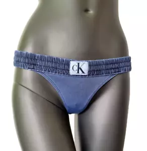 Calvin Klein Sexy Bikinihose blau brazilian half string Gr.L - Bild 1 von 6