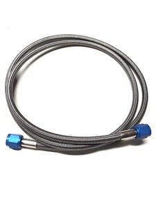 LÍNEA DE ÓXIDO NITROSO 6 AN 12 ft ACERO INOXIDABLE EXTREMOS AZULES TRENZADOS - Imagen 1 de 1