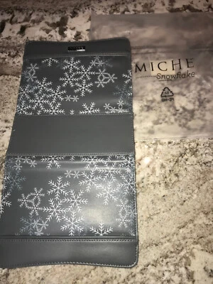 RARO Nuevo Bolso de Mano Miche Copo de Nieve Pequeño SOLO Cuero Sintético Gris Invierno Foto 1 de 4