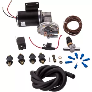 Electric Vacuum Pump Kit for Brake Booster 12 Volt 18" - 22" w/Vacuum Hose - Picture 1 of 12