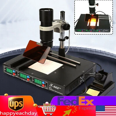 Станция переделки BGA инфракрасный нагрев перезарядка машина предварительного нагрева пайка T862++ - Изображение 1 из 4