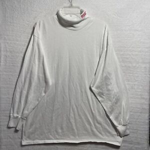 Vtg 90's NFL Football Washington Shirt XL Mock Neck Long Sleeve White Embroider