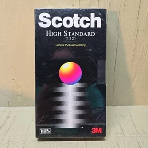 Scotch 3M Blank VHS Tape T120 High Standard. 6 Hours On EP. New Old Stock - Picture 1 of 5