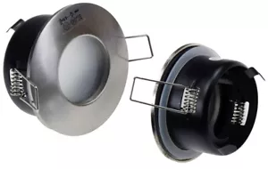 Foco empotrable para habitación húmeda IP44 cromo mate / baño cepillado con hierro incl. MR16 o LED - Imagen 1 de 3