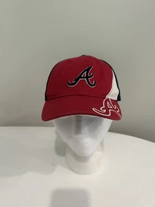 Fan Favorite Kids Hat Atlanta Braves Cap Adjustable Red Blue White - Picture 1 of 10