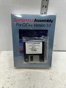 Spontaneous Assembly For C C+Version 3.0 Manuals Disks MS DOS Vintage Sealed #O7 - Picture 1 of 9