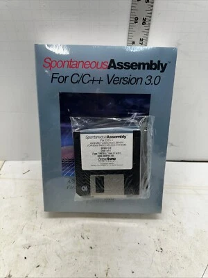 Spontaneous Assembly For C C+Version 3.0 Manuals Disks MS DOS Vintage Sealed #O7 - Image 1 of 4