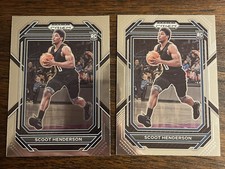 (2) SCOOT HENDERSON 2023-24 PANINI PRIZM DRAFT PICKS RC ROOKIE CARD #24