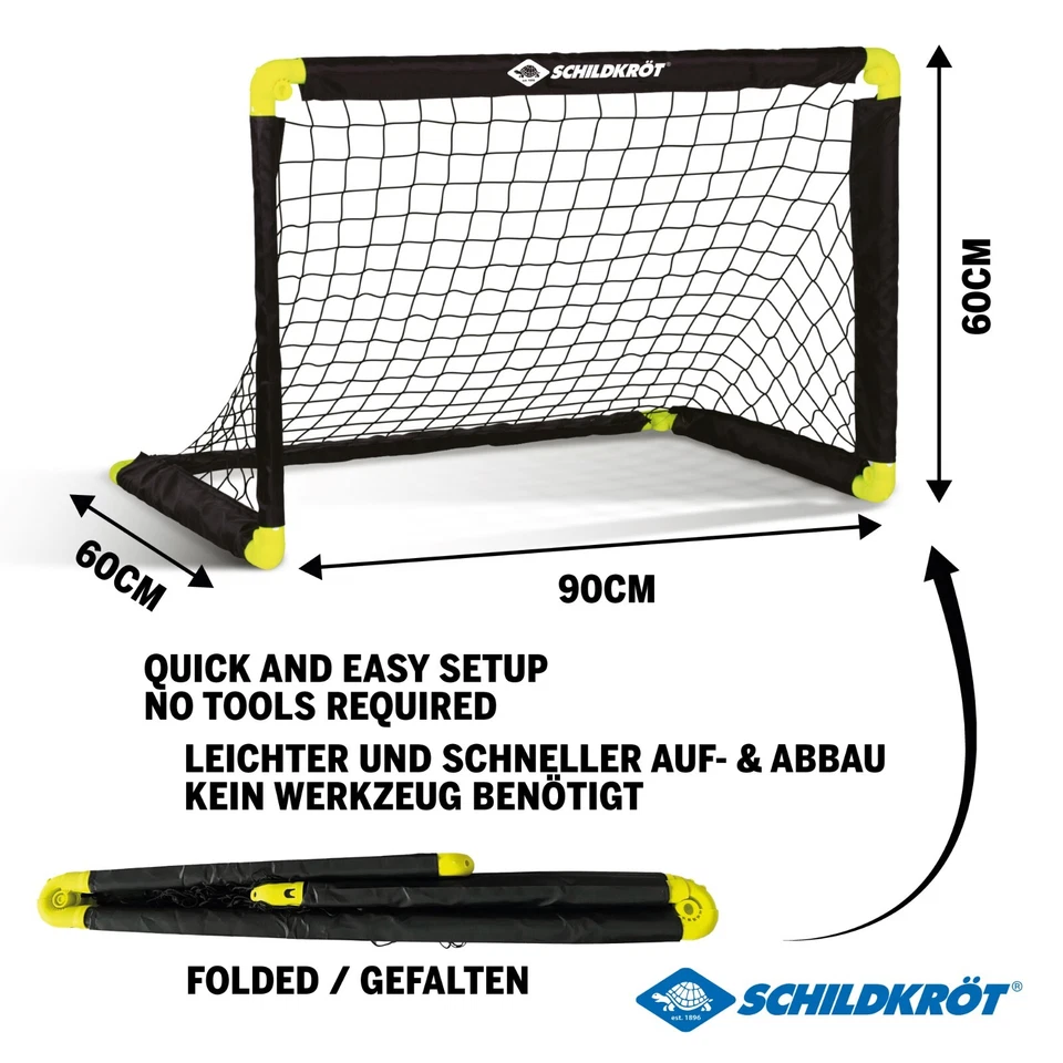 Schildkröt Folding Soccer Goal, Fußballtor für Kinder, für Garten, Beach, Indoor
