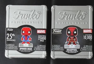 (2) NEW Funko Pop Classics Lot - Spiderman & Deadpool - Marvel - Picture 1 of 13