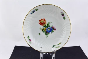 ROYAL COPENHAGEN DENMARK SAXON FLOWER PEDESTAL BOWL COMPOTE # 1532/493 - MINT - Picture 1 of 8