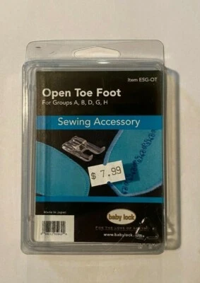 Baby Lock Open Toe Foot for Groups A, B, D, G, H - Image 1 of 3