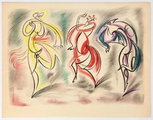 Masson, André. - BALLETS RUSSES Les Présages - Color Lithograph - Picture 1 of 1