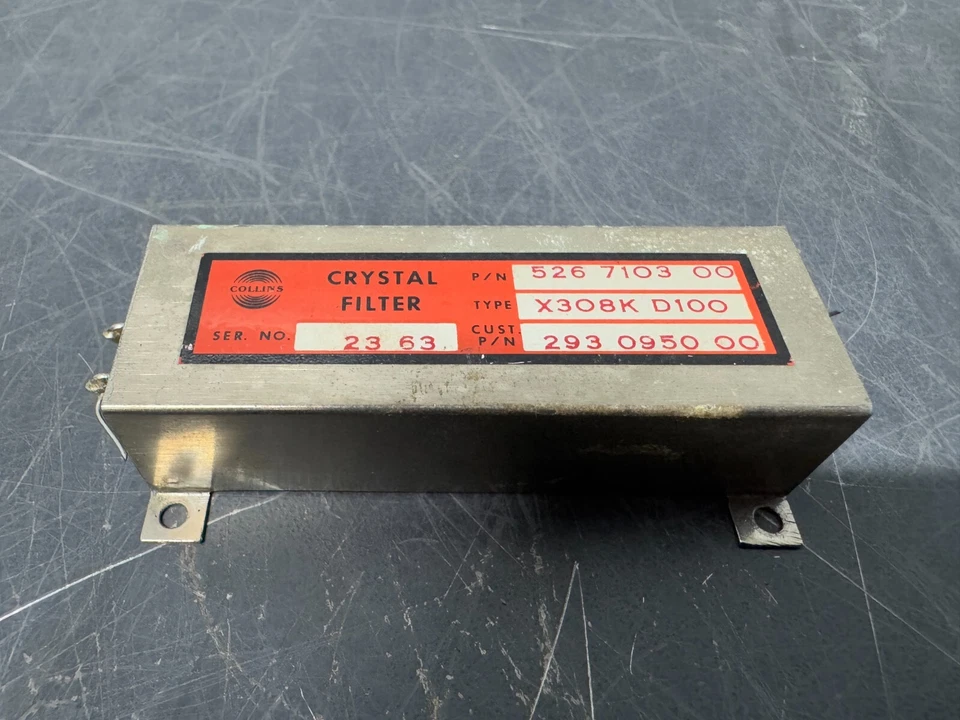 Collins 526 7103 00 Crystal Filter 308KD  P/N 293-0950-00 - Image 1 of 4