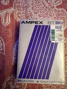 Neu versiegelt Vintage Ampex 8T90 8 Spur Kassette Kassette Band 90 Minuten leer - Bild 1 von 4