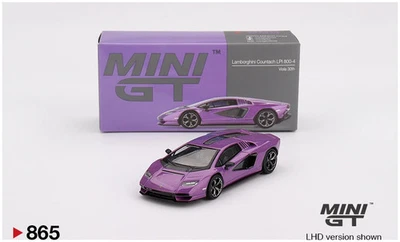 Mini GT MGT00865LHD Lamborghini Countach LPI 800-4 Viola 30th Die Cast 1/64 - Immagine 1 di 3
