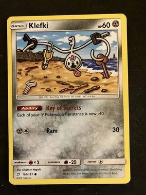 Pokemon - SM-Team Up - Klefki -  Card 110/181 - Image 1 of 2