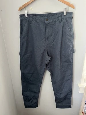 Pantalones de carpintero Patagonia para mujer de lona, doble rodilla, azul talla 14 Foto 1 de 4