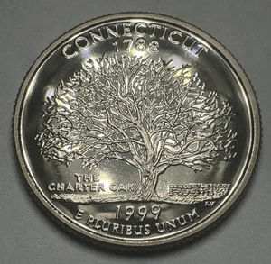 1999-S Connecticut State Quarter 25cent Coin from US Mint Proof Set. Beautiful! - Picture 1 of 7