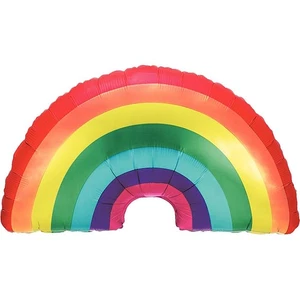 Globo de aluminio Rainbow Mylar decoración de fiesta XL 32" - Imagen 1 de 4