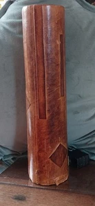 uraltes Kaleidoskop mit Lederbezug ca. 25 cm lang - Bild 1 von 9