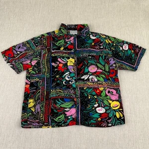 Camisa de campamento hawaiana rara JAMS WORLD Prod Dev Comm Team vintage para hombre L rayón - Imagen 1 de 11