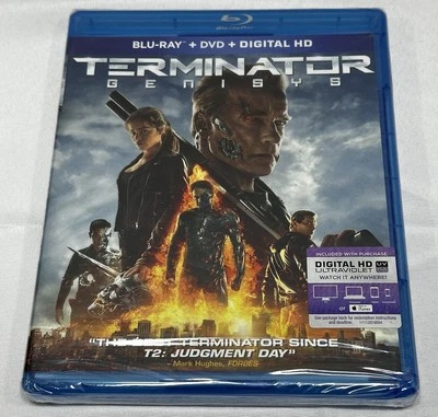 Terminator Genisys (Blu-ray + DVD + Digital HD) DVDs With Slip Cover Foto 1 de 4