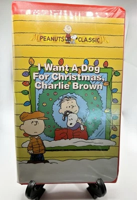 I Want A Dog For Christmas CHARLIE BROWN 2004 VHS Snoopy Movie Comic Collectable Foto 1 de 4