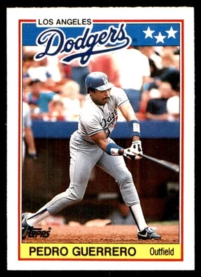 Pedro Guerrero 1988 Topps UK Minis #28 Dodgers MLB READ FREE SHIP AutographDen - Image 1 of 2