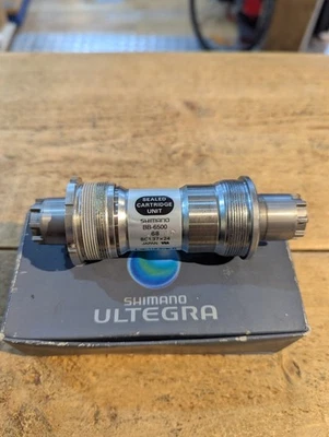 Vintage NOS NEW NIB Shimano Ultegra / BB-6500 68/118.5mm bottom bracket Dura Ace - Image 1 of 4