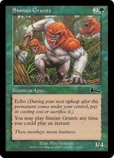 WOTC MtG Urza's Legacy Simian Grunts (C) (Foil) NM