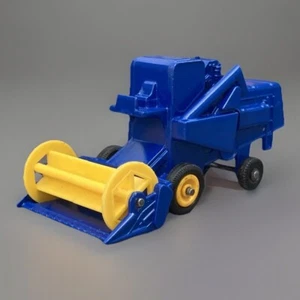 Hand Customized Restored Matchbox ~ Claas Farm Tractor (Beautiful Deep Blue) - Picture 1 of 10