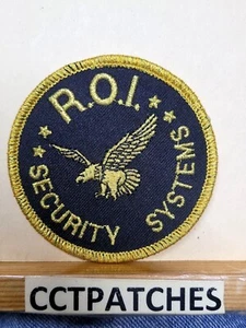 R.O.I. SECURITY SYSTEMS SHOULDER PATCH MI - Picture 1 of 2