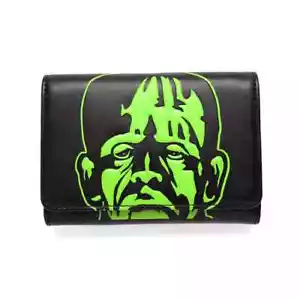 Rock Rebel Frankenstein Billetera Triplegable Película de Terror Accesorio Universal Monstruos - Imagen 1 de 3