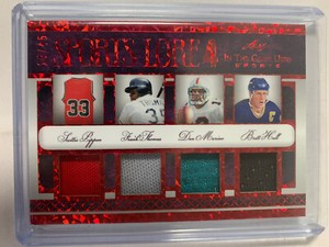 2022 Leaf In The Game Used Sports Lore 4 Pippen, Thomas, Marino, Hull /45