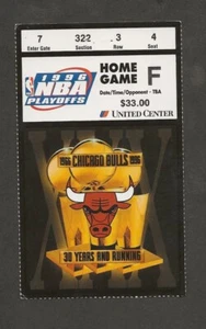 Boleto del Juego F de Playoffs de la NBA 1996 - Era Michael Jordan - Bulls vs Magic Game 1 - Imagen 1 de 2