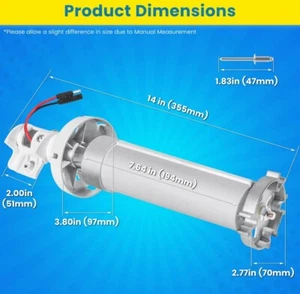 9100 Power Patio RV Awning Motor 12V 910 914 915 916 917 Torsion Assembly - Picture 1 of 4