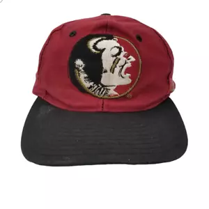 Vintage FSU Florida State Seminoles Old Logo 7 1/8" Hat Cap The Game Maroon Blk - Picture 1 of 8