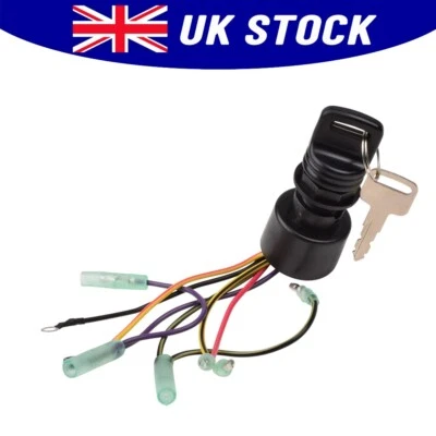 Boat Ignition Switch w/ Keys For Mercury Outboard Control Box Motor 87-17009A5 - Image 1 of 4