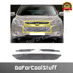 For Hyundai 2010 2011 2012 Tucson Upper Bolton Billet Grille POLISHED Insert - Picture 1 of 2