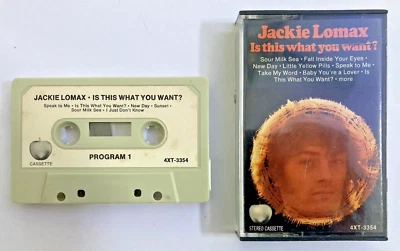 Jackie Lomax Is This What You Want cassette PAPER LABELS 1969 Apple The Beatles - Image 1 of 2