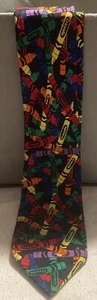 1997 Binney & Smith Vintage Crayola Men's neck tie 58" - Picture 1 of 4