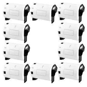 10 Rollen 4 Zoll x 2 Zoll Groß Weiß Papier Mehrzweck Etiketten DK-1240 für Brother QL-1100 - Bild 1 von 24